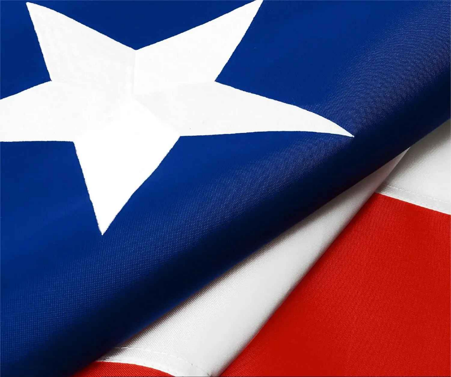 Bandera Chilena con estrella bordada