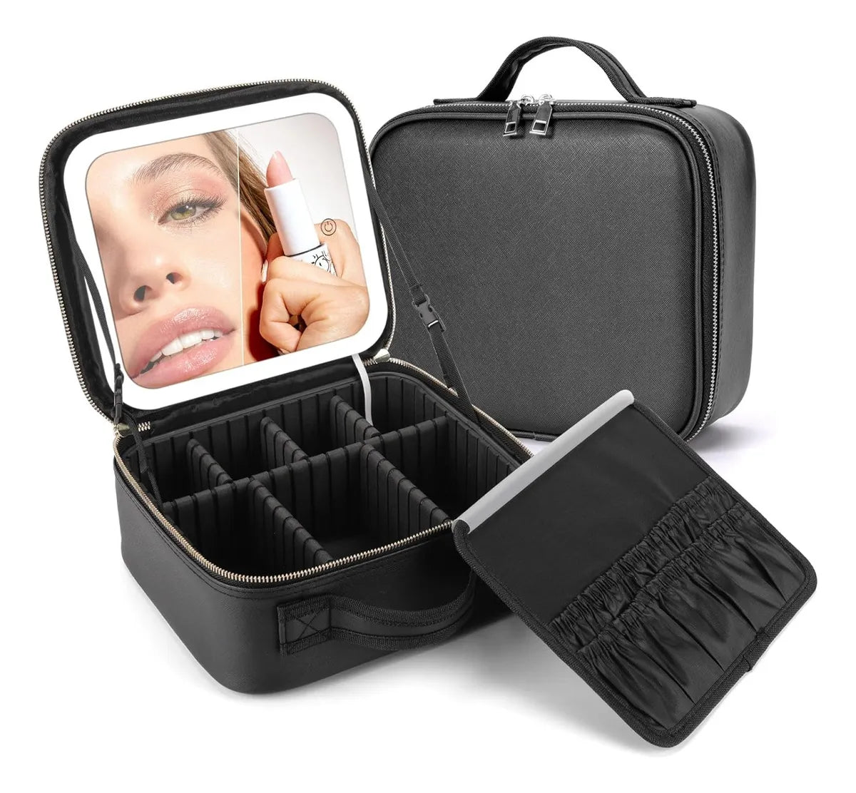 Estuche Maquillaje Portátil Con Luz LED 💄