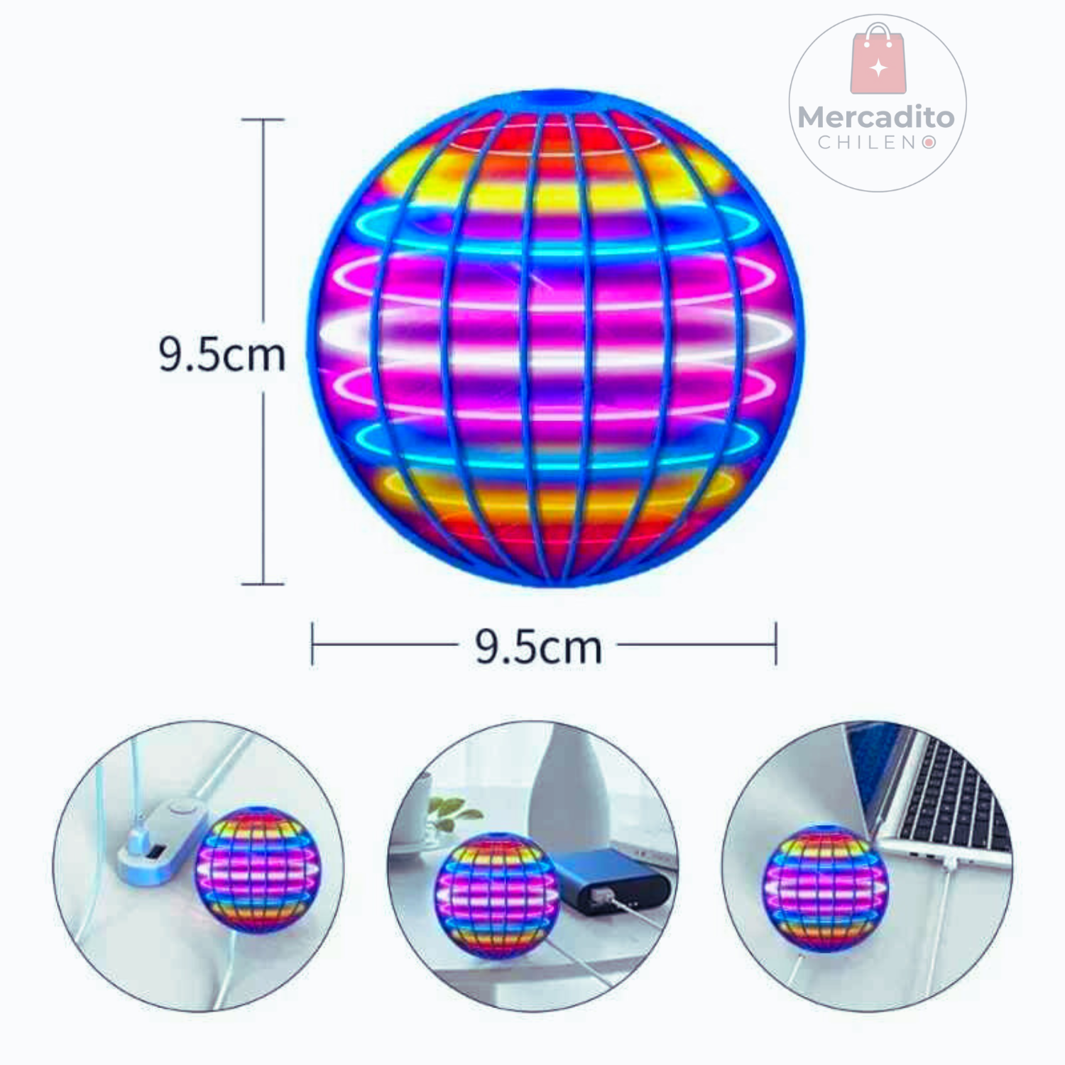 Bola Voladora con Luces LED 🔮