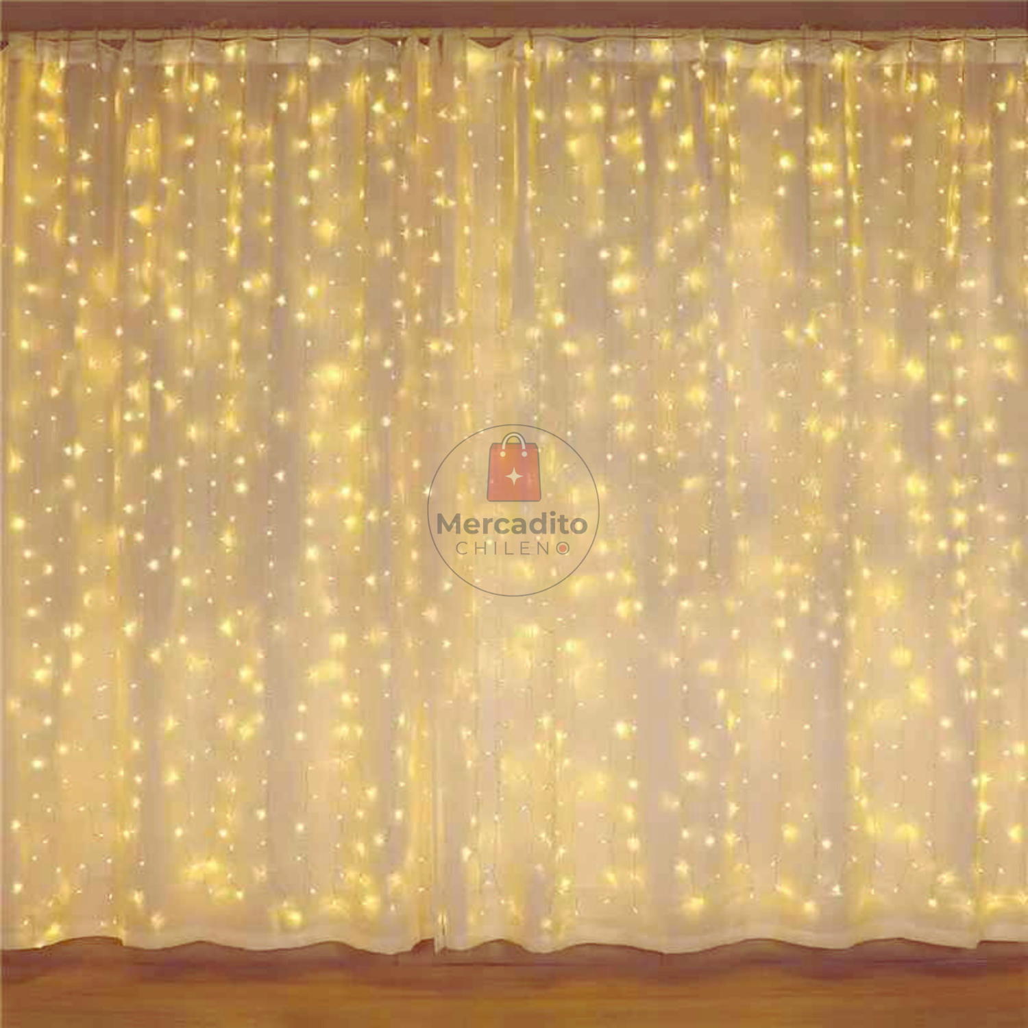 Luces De Cortina Luz Amarillo